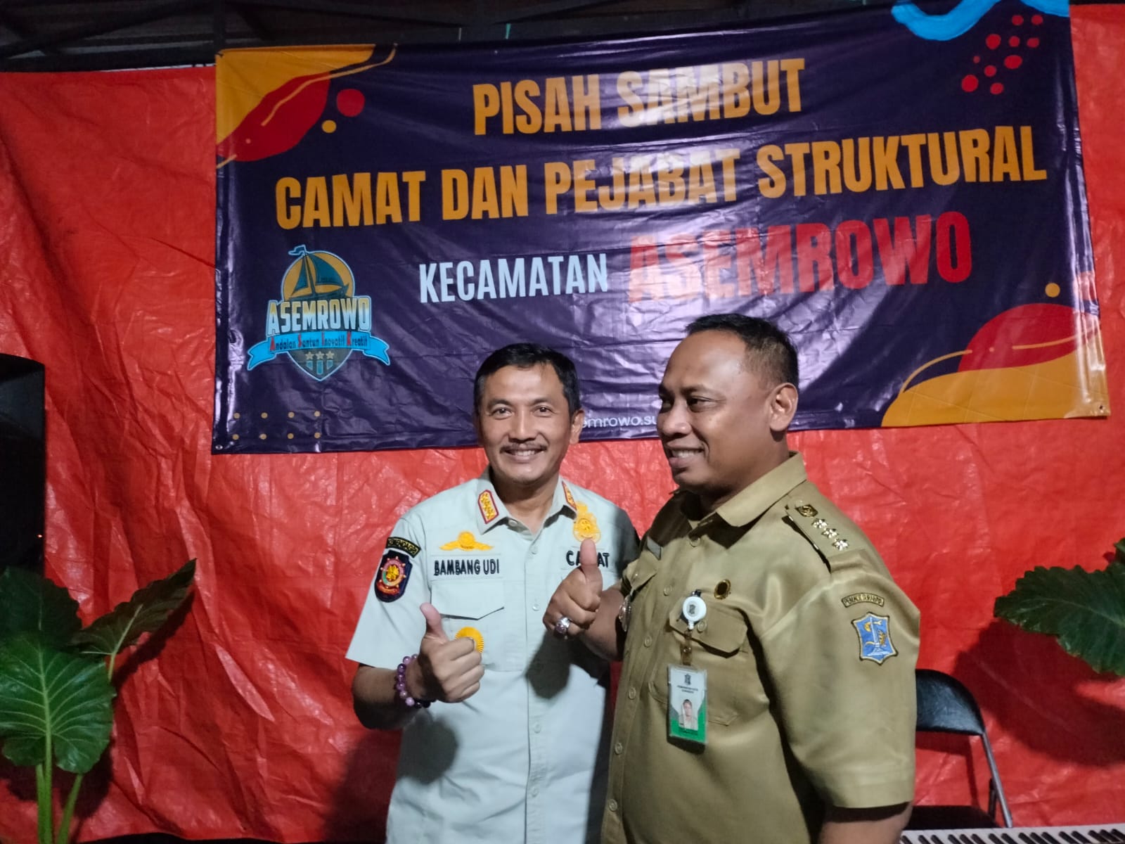 Pisah Sambut Camat Dan Pejabat Struktural Kec Asemrowo